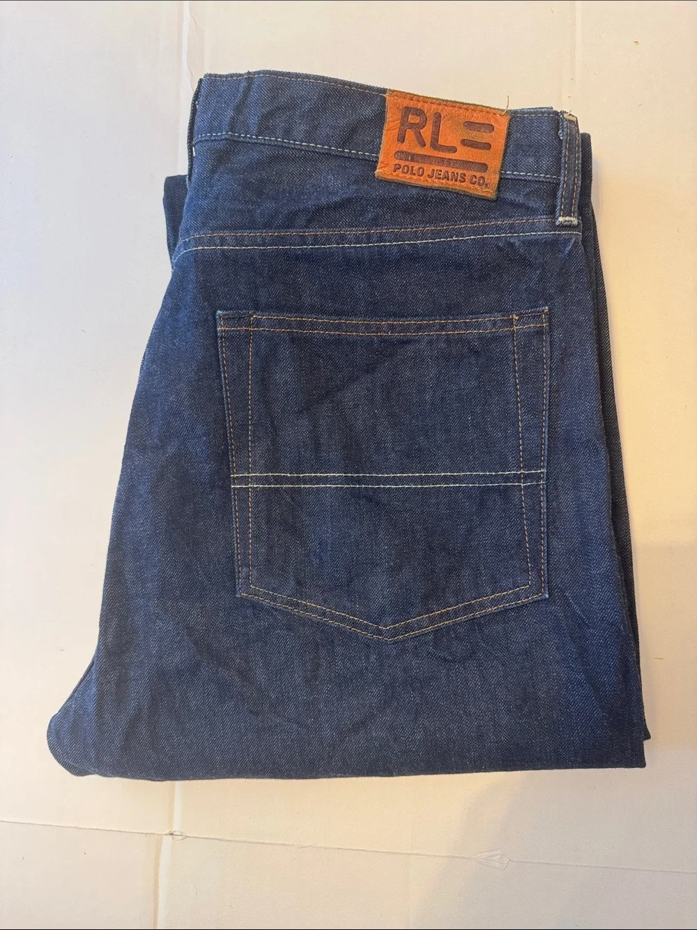 Vintage Polo Jeans Company RL Hayden Relaxed Straight Leg Dark Wash Jeans 34x30